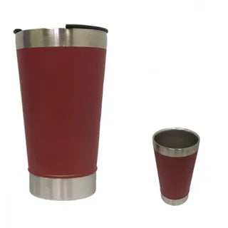 Copo térmico de 473ml para bebidas geladas ou quentes com tampa e abridor