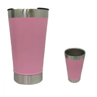 Copo térmico de 473ml para bebidas geladas ou quentes com tampa e abridor