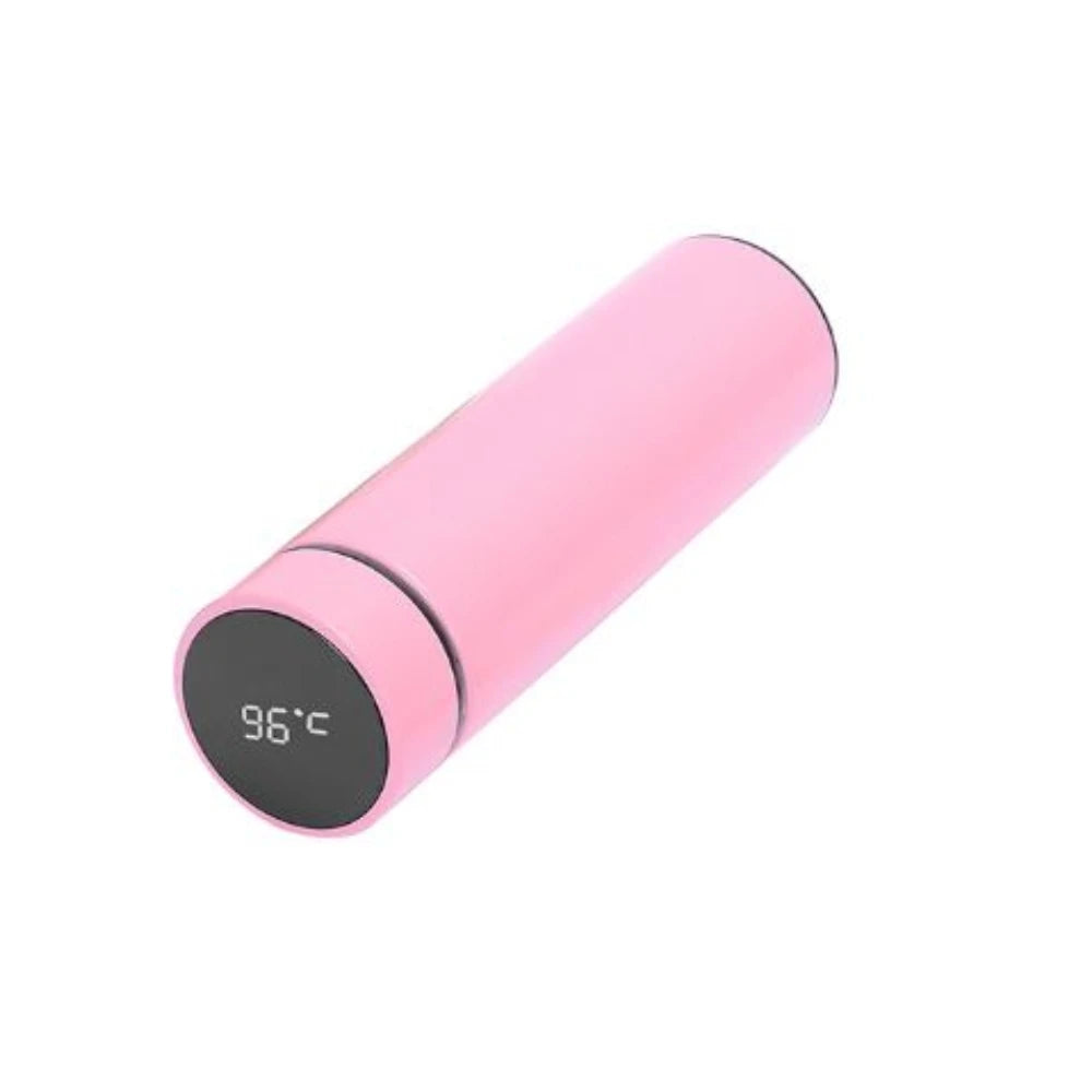 Garrafa térmica de aço inoxidável, sensor digital inteligente de temperatura, bebida quente e fria com LED