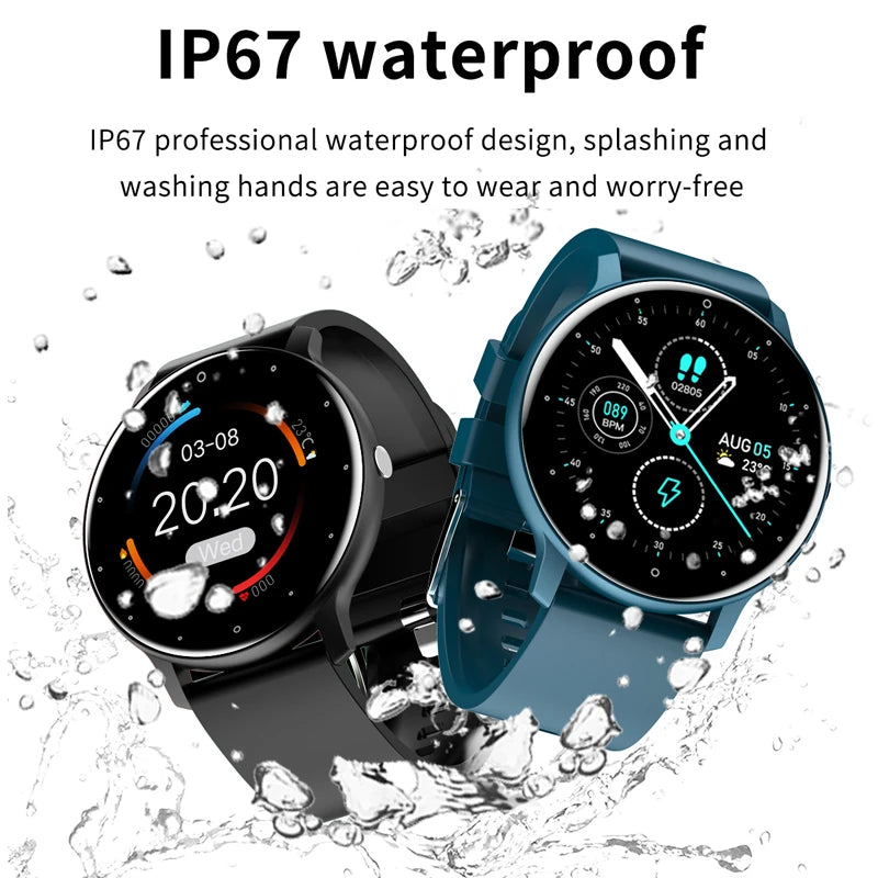 Smartwatch feminino LIGE com tela sensível ao toque e 1,33 polegadas