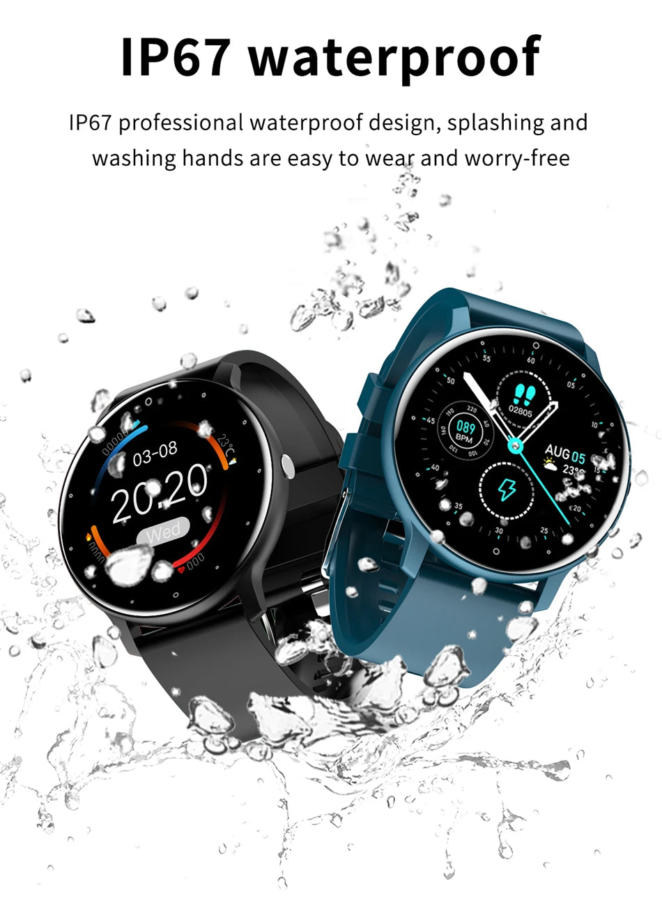 Smartwatch feminino LIGE com tela sensível ao toque e 1,33 polegadas