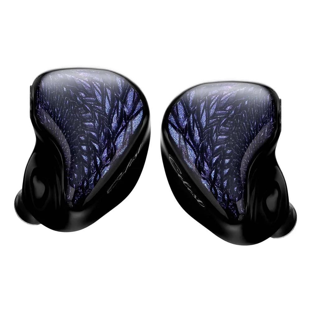 Fones de ouvido Kinera Celest Wyvern pretos com cabo e microfone