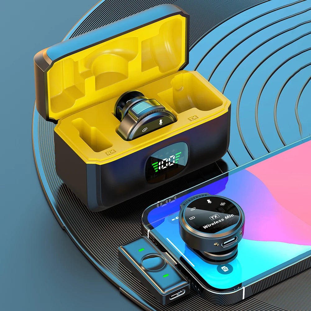 Microfone de lapela sem fio Xiaomi USB-C/iOS