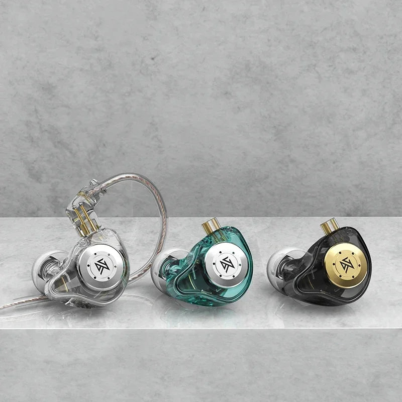 Fones de ouvido KZ EDX PRO Dynamic Drive HIFI Bass intra-auriculares com cancelamento de ruído