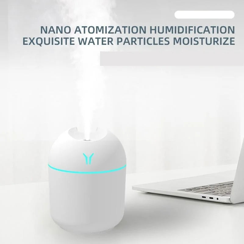 Mini umidificador de ar 250 ml USB
