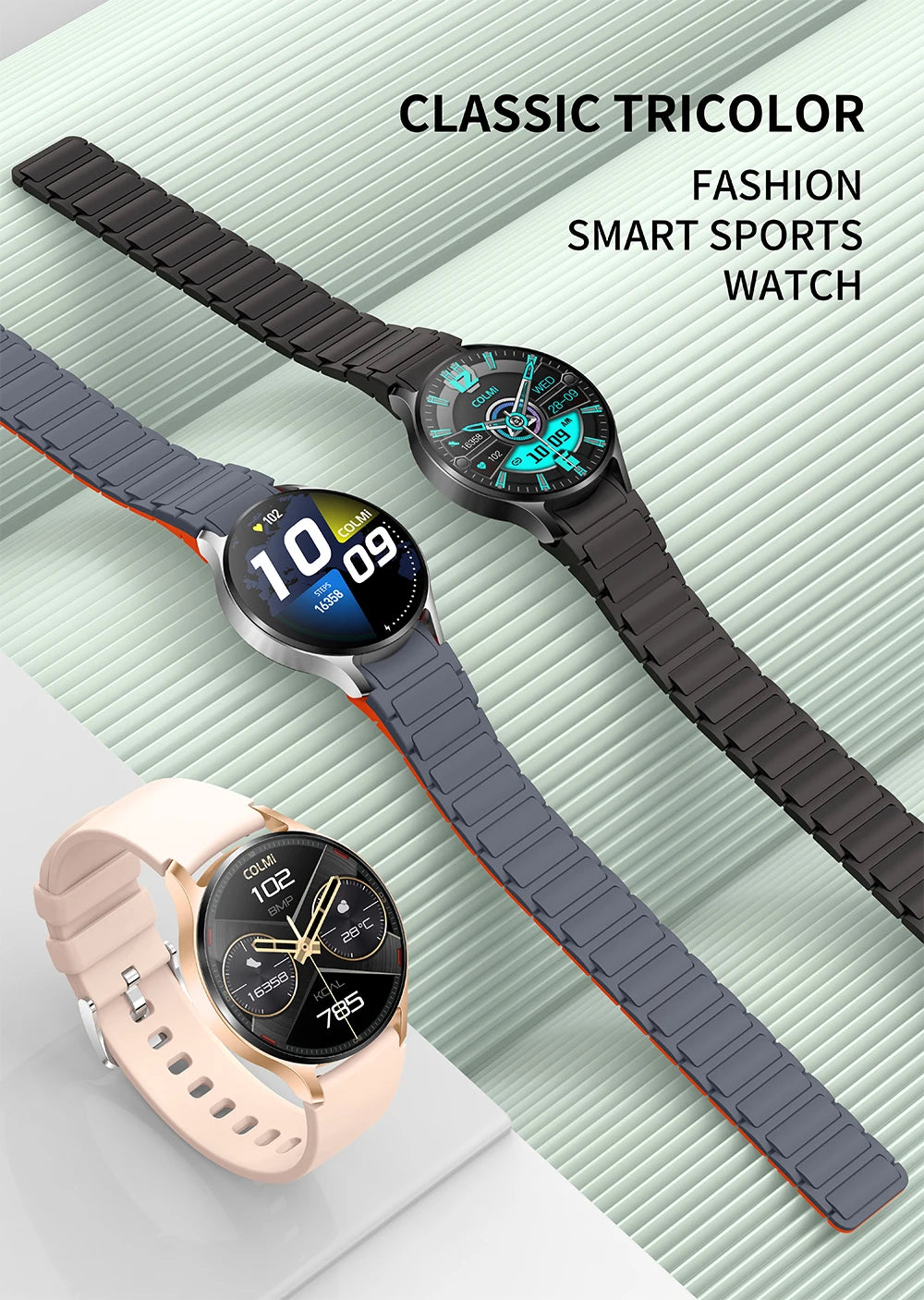 Smartwatch COLMI i28 Ultra AI com tela AMOLED, IA DA-GPT integrada, unissex