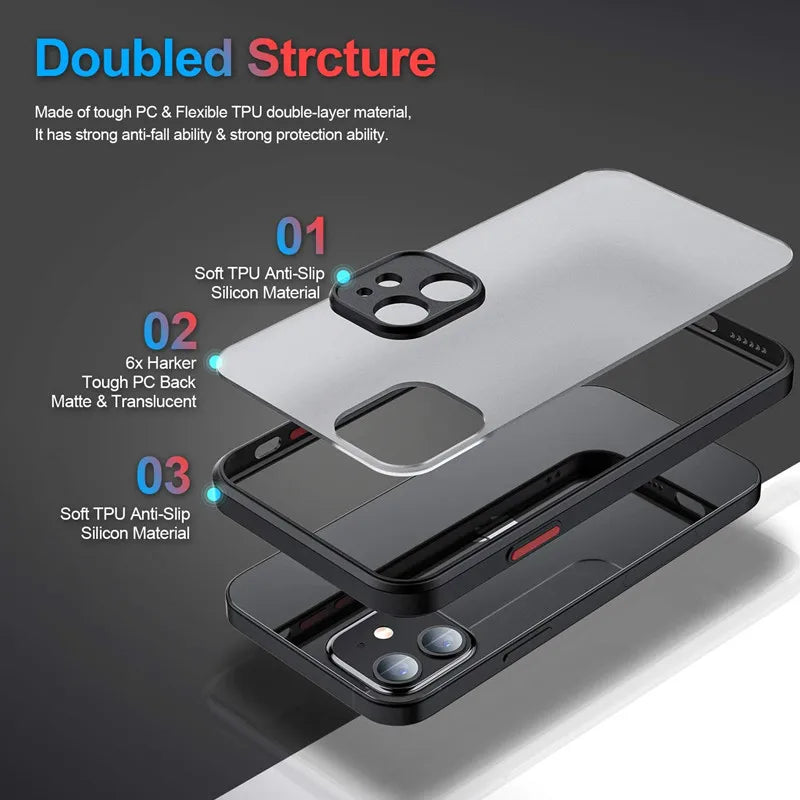 Capa protetora de silicone para iPhone 15, 11, 12, 13 Mini, 14 Pro, XR, XS Max, 7, 8 Plus SE