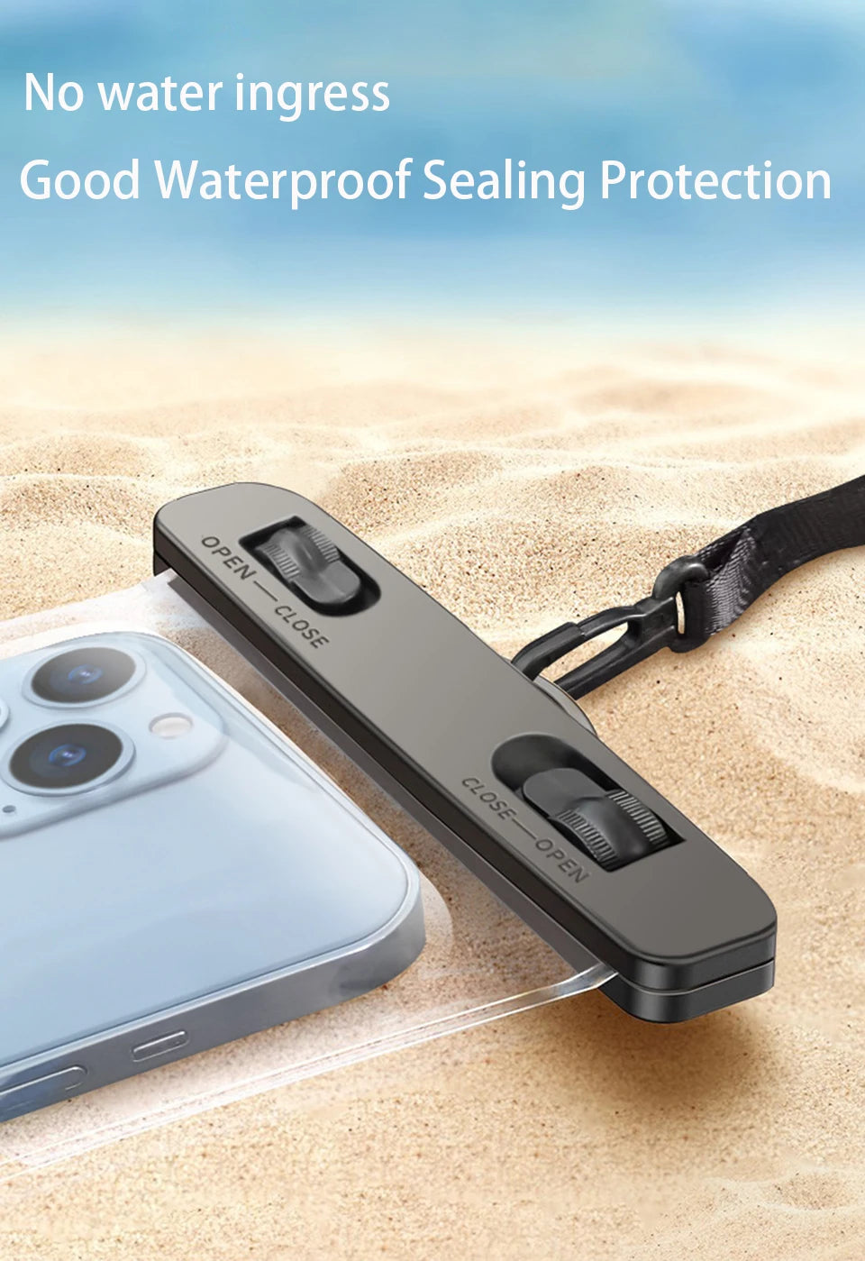 Capa de celular à prova d'água para natação, protetora universal subaquática para iPhone 11, 12, 13, 14 Pro Max X