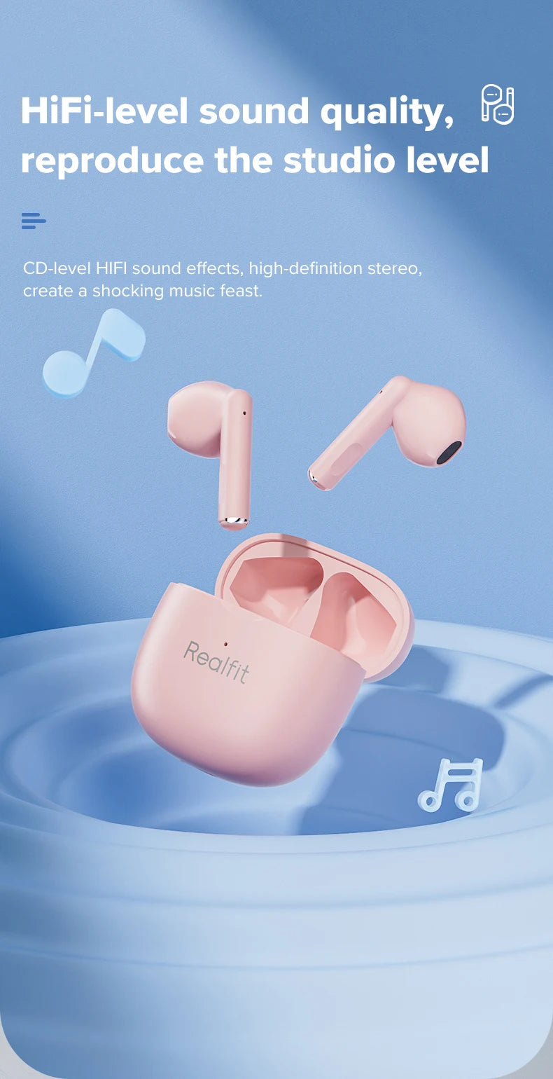 Fone de ouvido Bluetooth Realfit F1