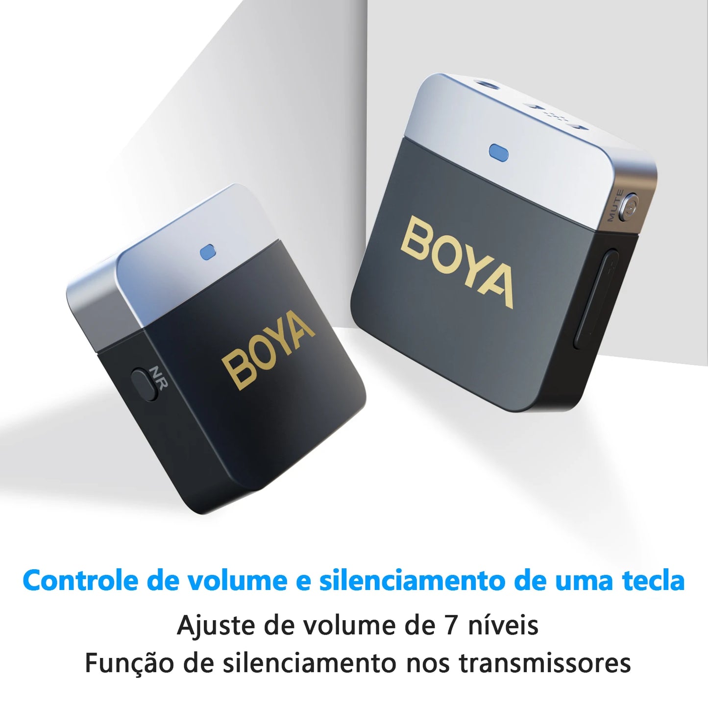 Microfone condensador de lapela sem fio BOYA BY-M1V