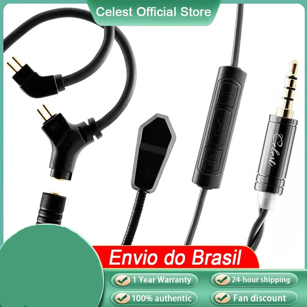 Kinera Celest Ruyi Microfone / fones de ouvido com fio de cabos de transmissão ao vivo