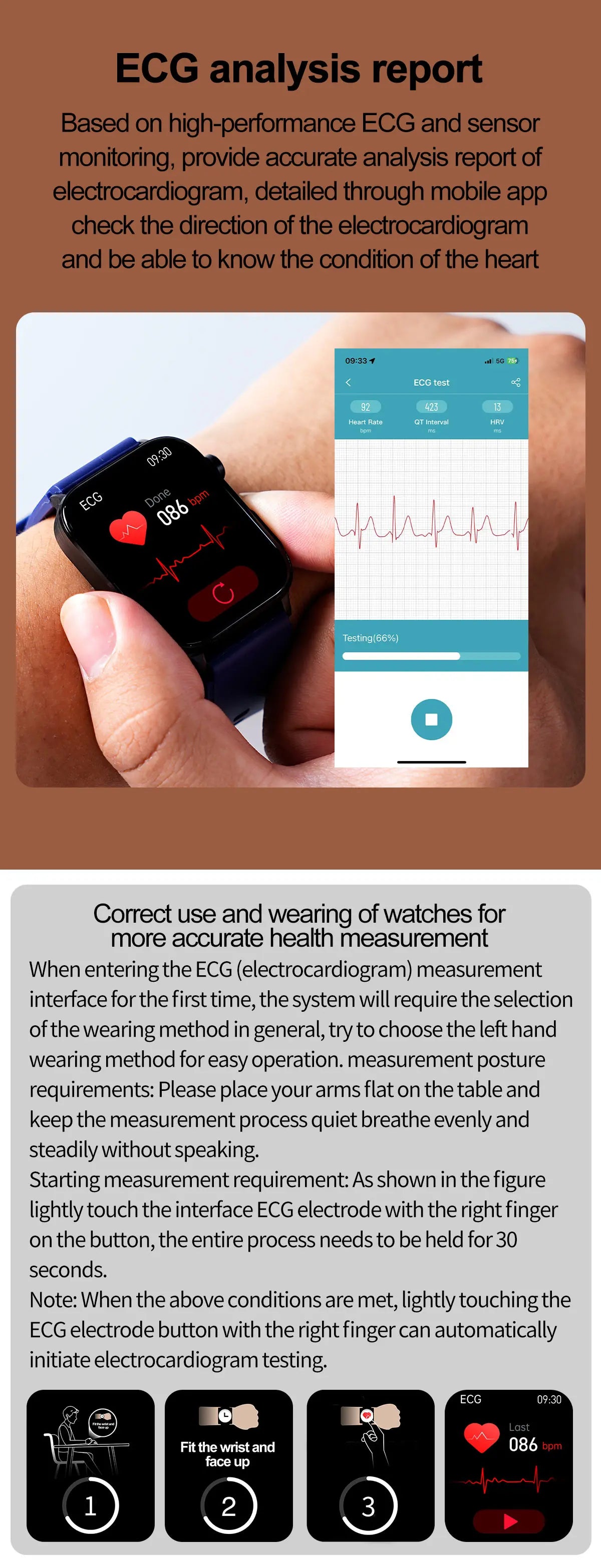 smartwatch médico com diagnóstico avançado para lipídios sanguíneos