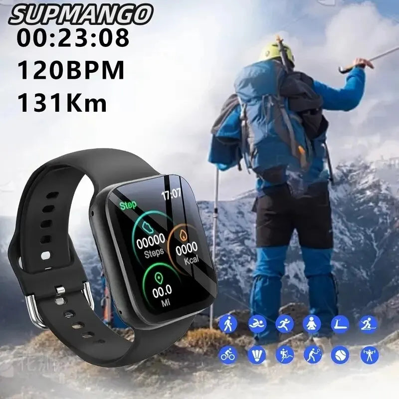 Smartwatch T88K com tela LCD de 1,68 polegadas unissex