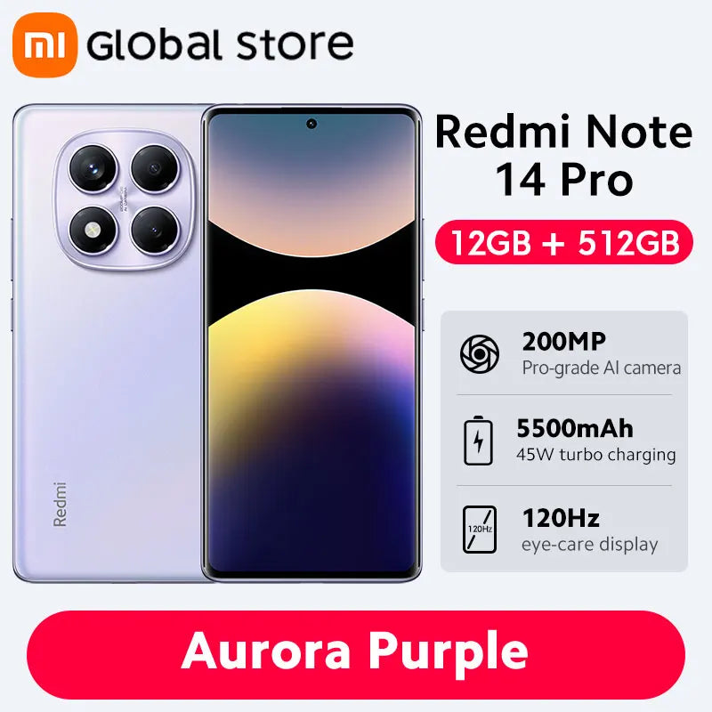 Smartphone Xiaomi Redmi Note 14 Pro 4G 256GB/512GB