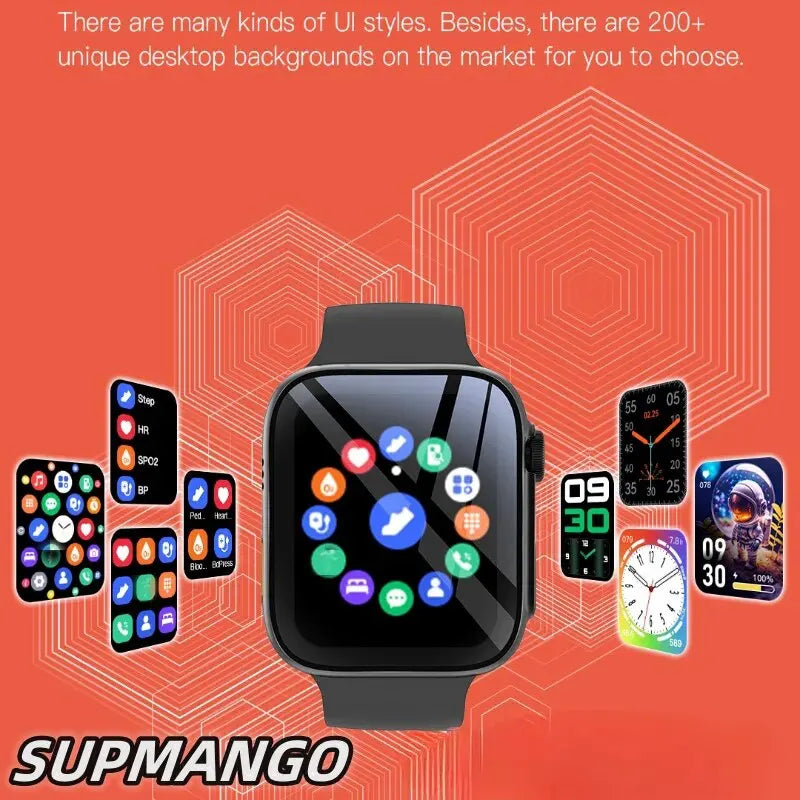 Smartwatch T88K com tela LCD de 1,68 polegadas unissex