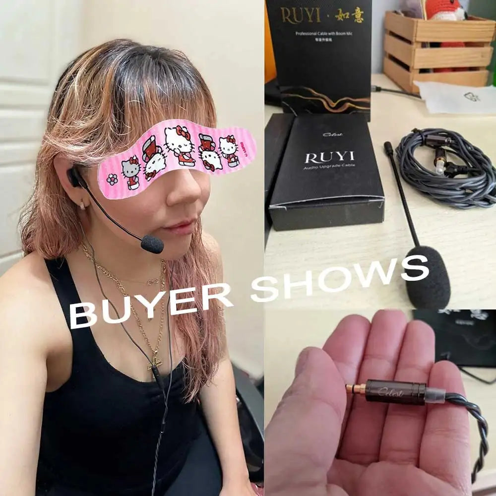 Kinera Celest Ruyi Microfone / fones de ouvido com fio de cabos de transmissão ao vivo