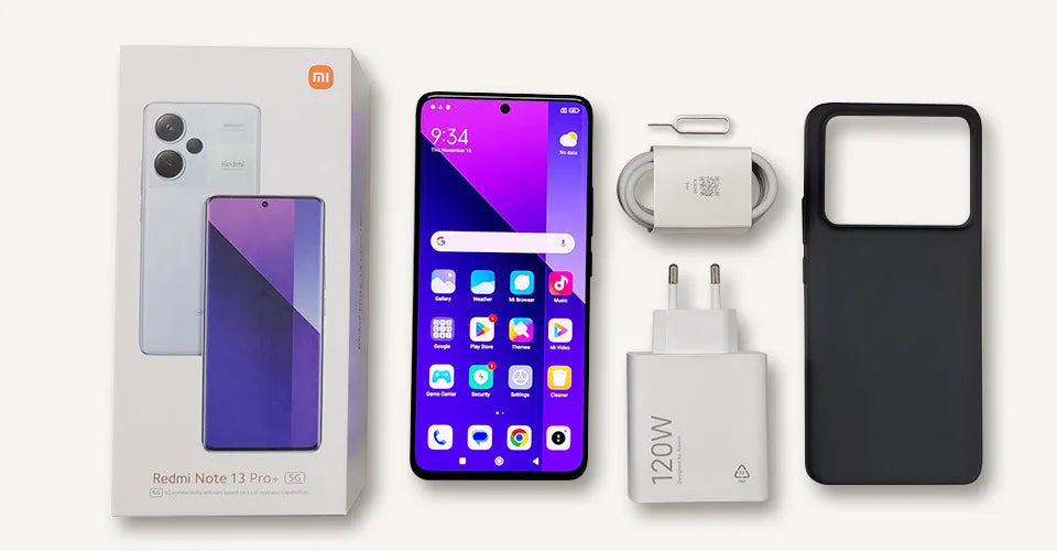 Smartphone Xiaomi Redmi Note 13 Pro Plus 5G, tela MOLED curva de 6,67", MediaTek Dimensity 7200-Ultra