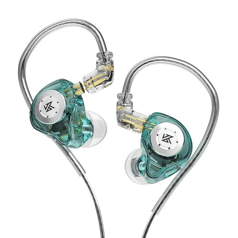 Fones de ouvido KZ EDX PRO Dynamic Drive HIFI Bass intra-auriculares com cancelamento de ruído
