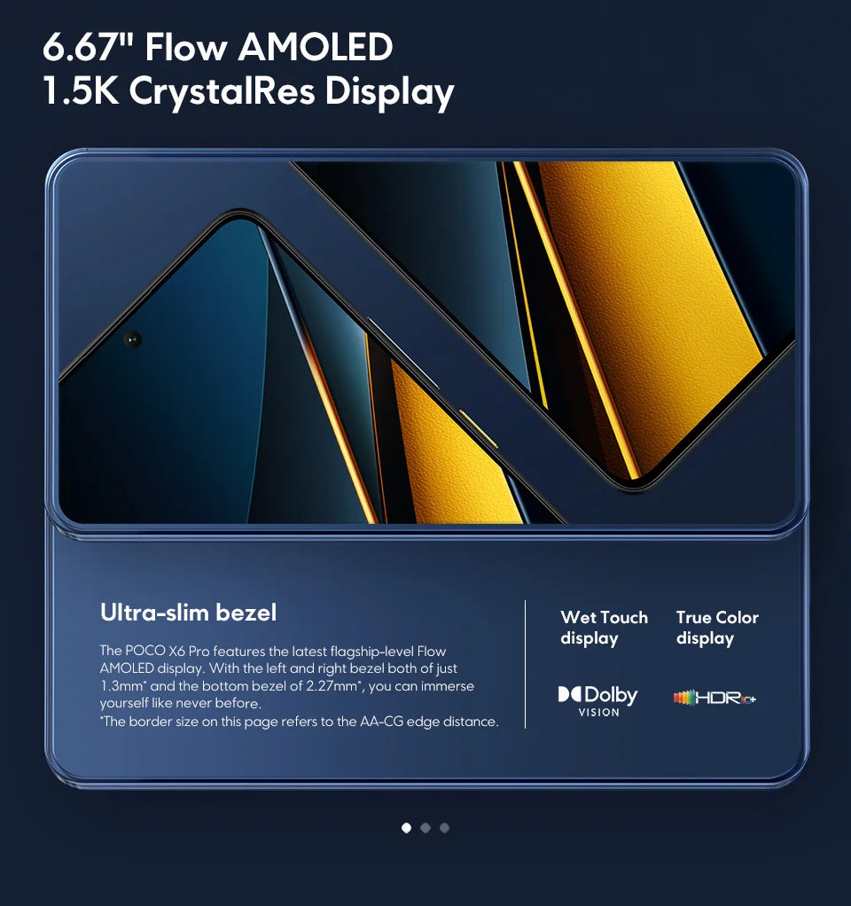 Smartphone POCO X6 Pro 5G IVA Dimensity 8300-Ultra 6.67" Flow AMOLED DotDisplay 64MP NFC