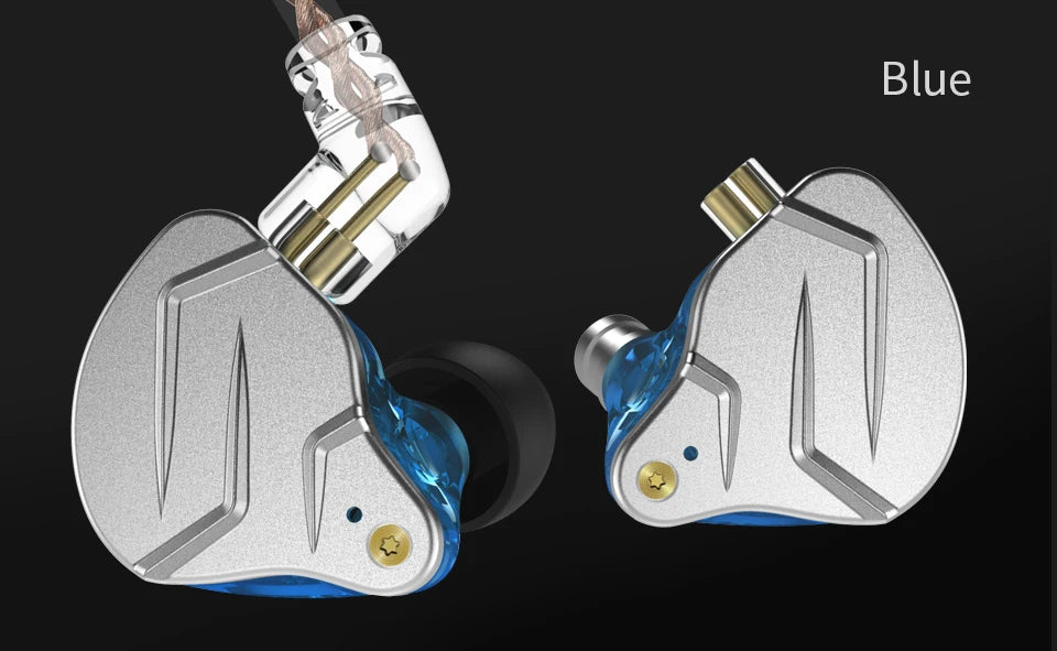 Fones de ouvido KZ ZSN PRO 1BA 1DD com graves de metal HIFI