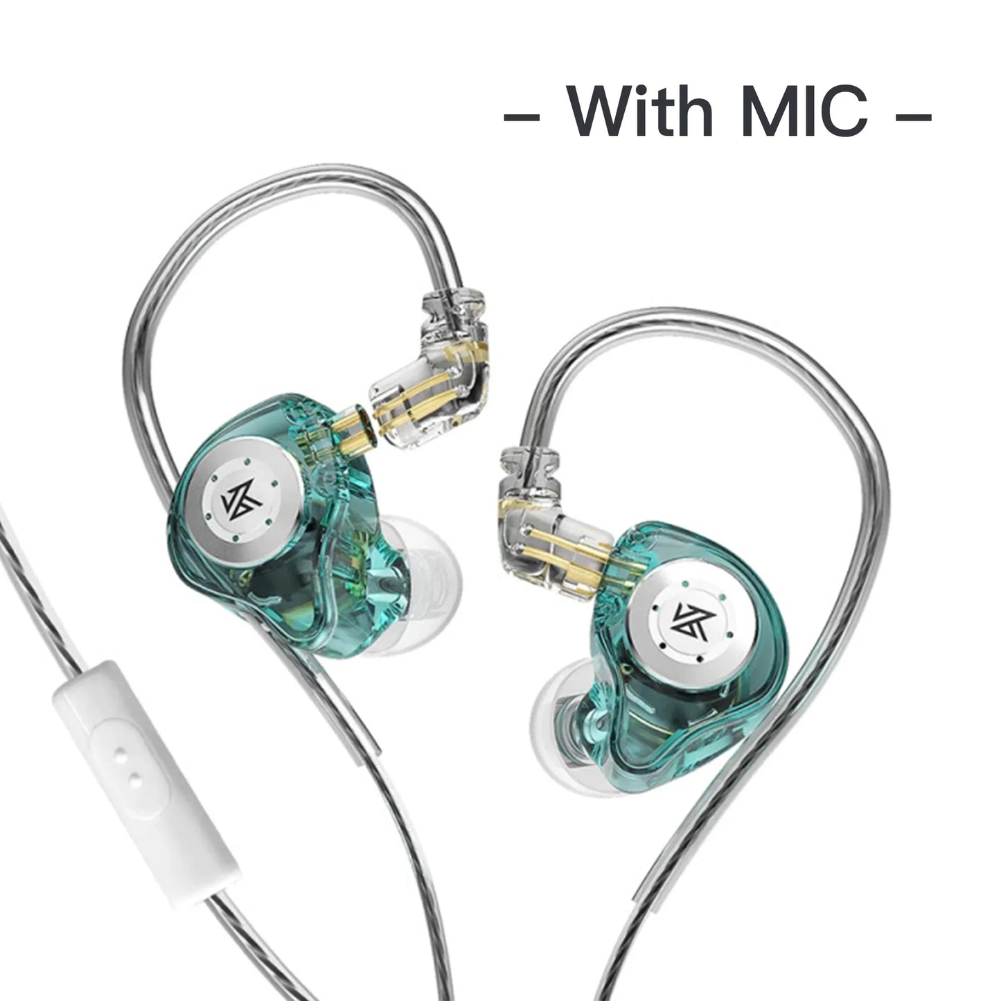 Fones de ouvido KZ EDX PRO Dynamic Drive HIFI Bass intra-auriculares com cancelamento de ruído