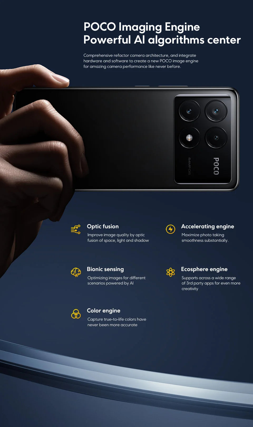 Smartphone POCO X6 Pro 5G IVA Dimensity 8300-Ultra 6.67" Flow AMOLED DotDisplay 64MP NFC