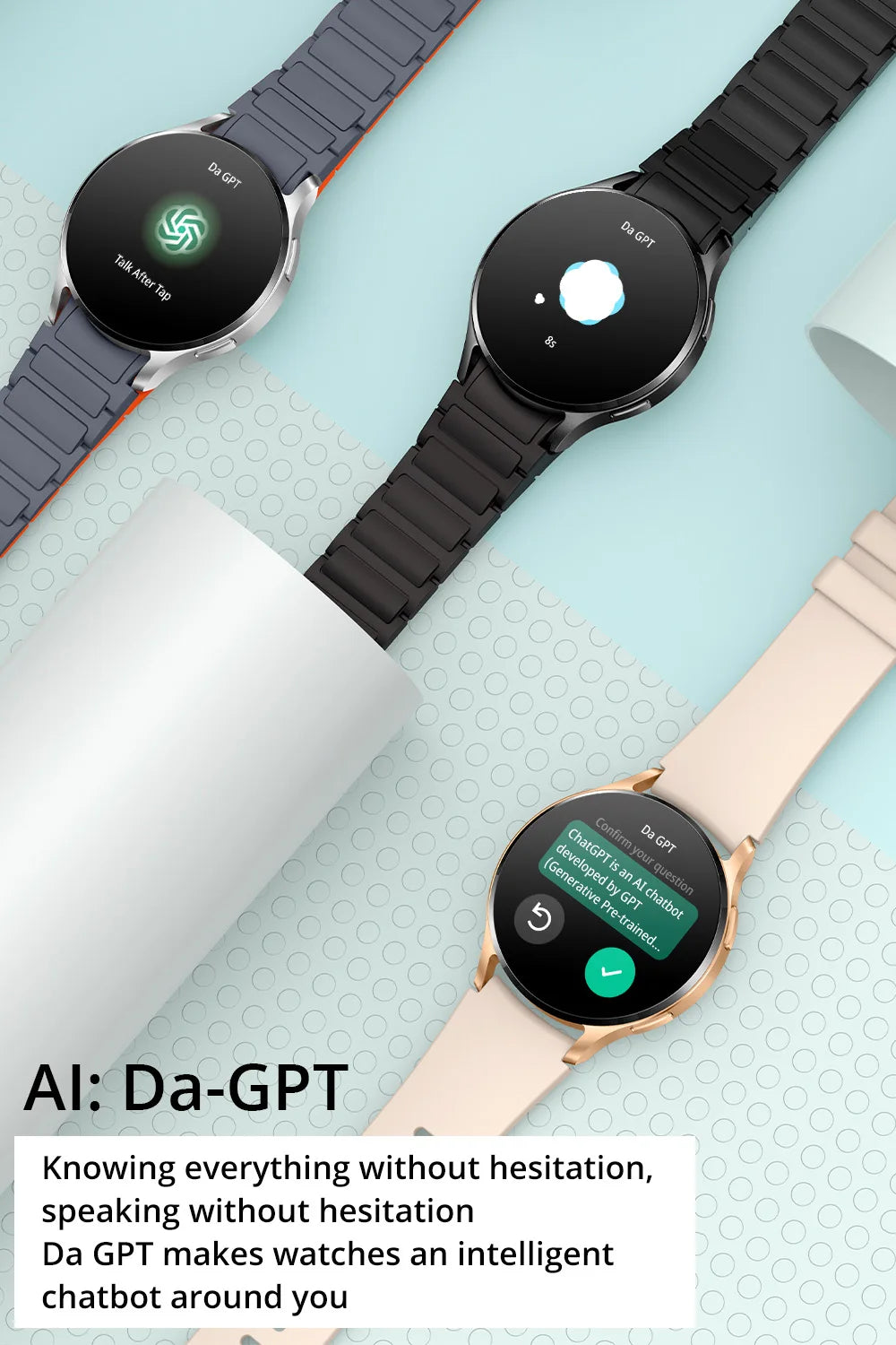 Smartwatch COLMI i28 Ultra AI com tela AMOLED, IA DA-GPT integrada, unissex