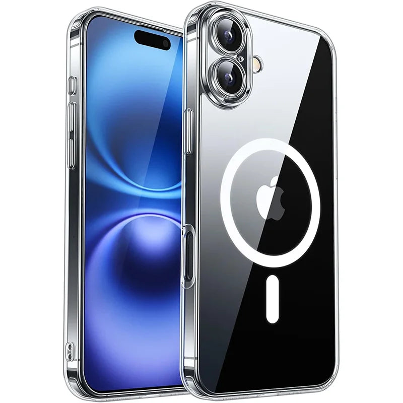 Capa para iPhone 16 15 14 13 Pro Max Plus, capa fosca e translúcida