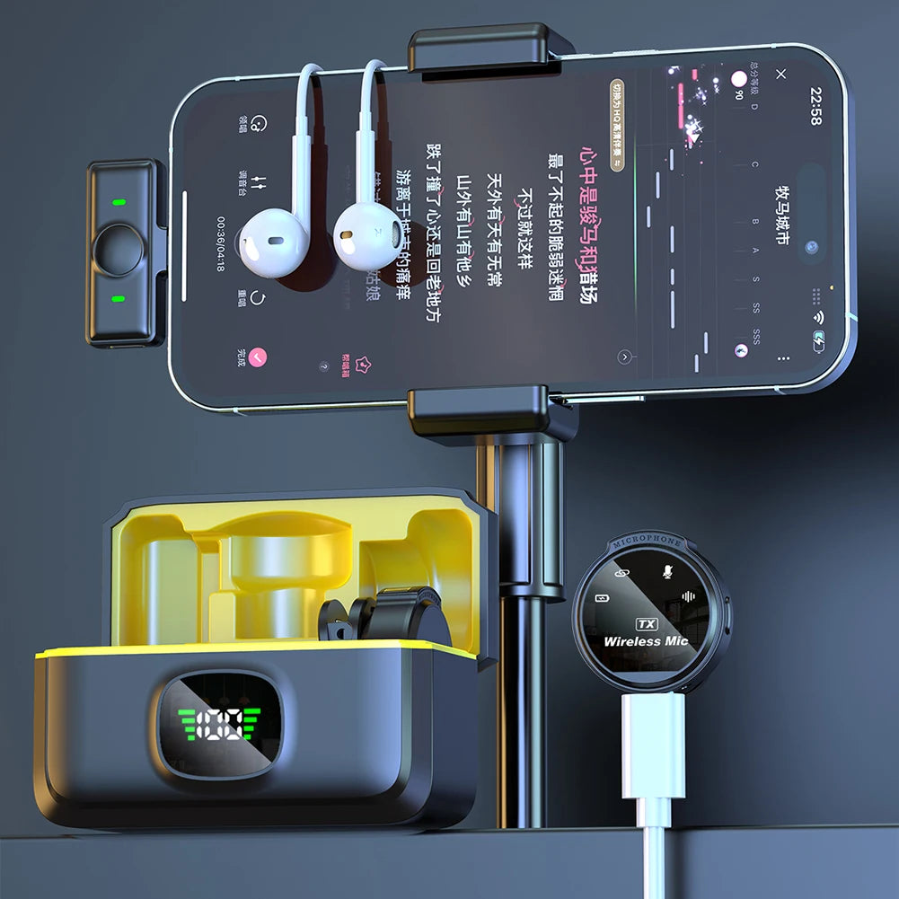 Microfone de lapela sem fio Xiaomi USB-C/iOS
