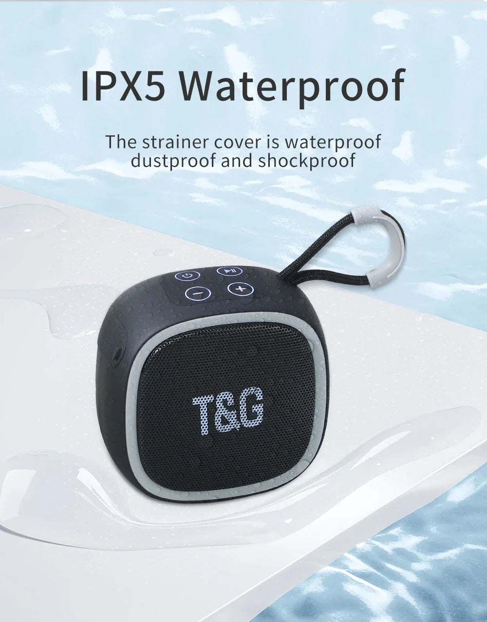 Mini Caixa de Som Bluetooth sem Fio Potente TG659 TWS 5.3