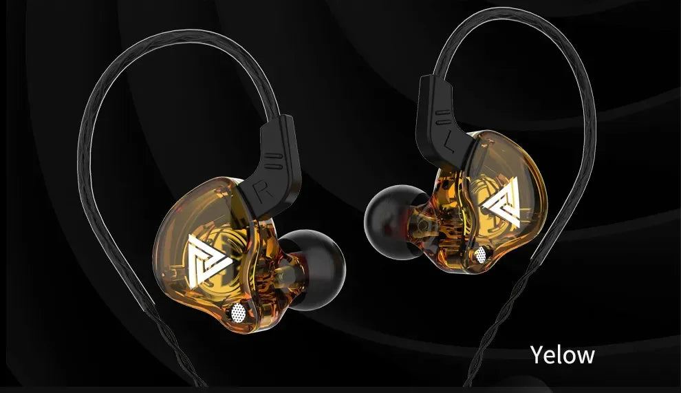 Fones de ouvido QKZ AK6 HiFi com fio de 3,5 mm