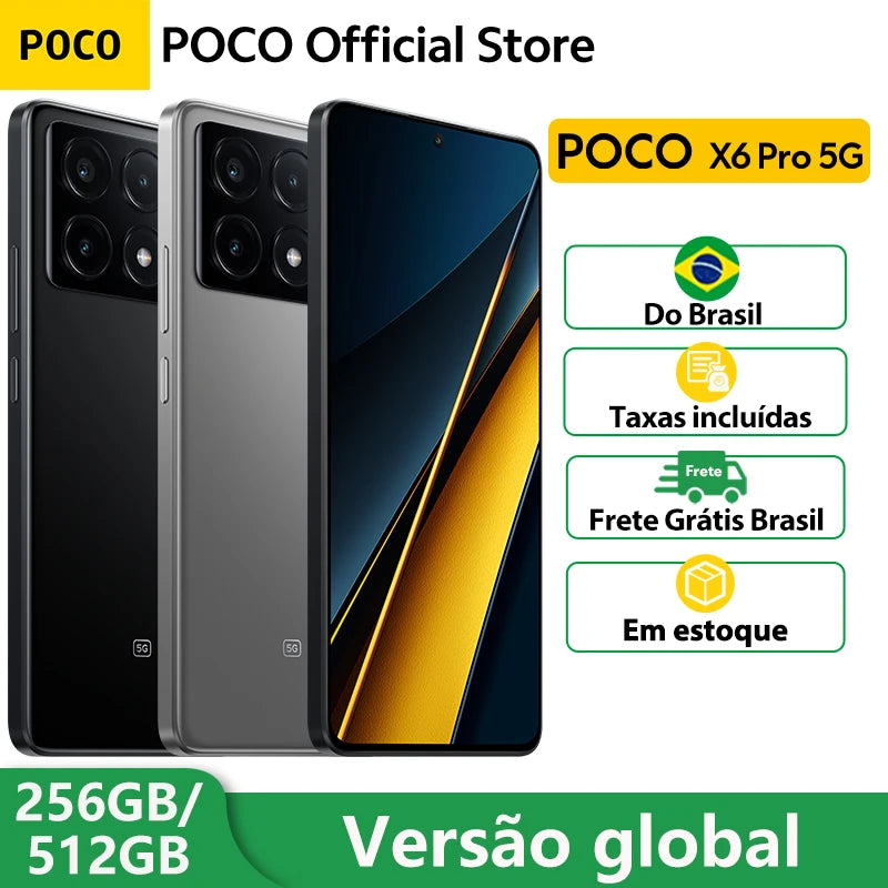 Smartphone POCO X6 Pro 5G IVA Dimensity 8300-Ultra 6.67" Flow AMOLED DotDisplay 64MP NFC