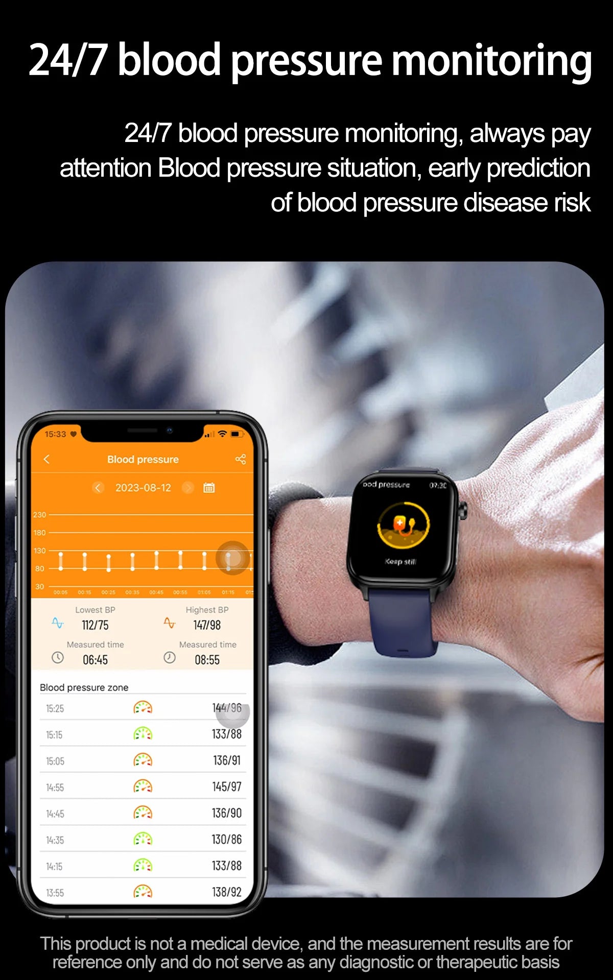 smartwatch médico com diagnóstico avançado para lipídios sanguíneos