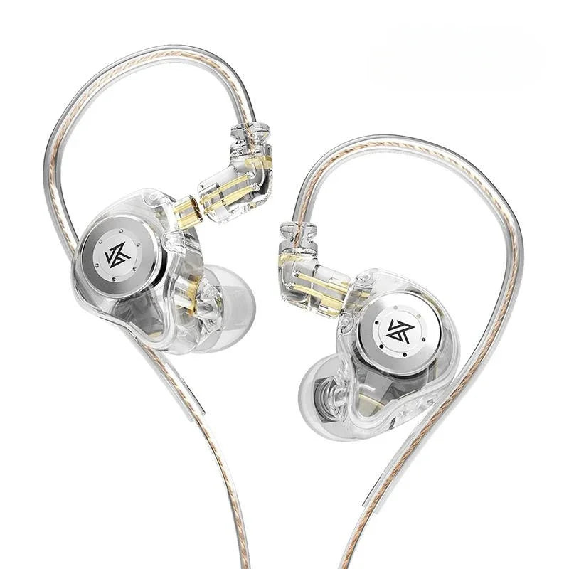 Fones de ouvido KZ EDX PRO Dynamic Drive HIFI Bass intra-auriculares com cancelamento de ruído