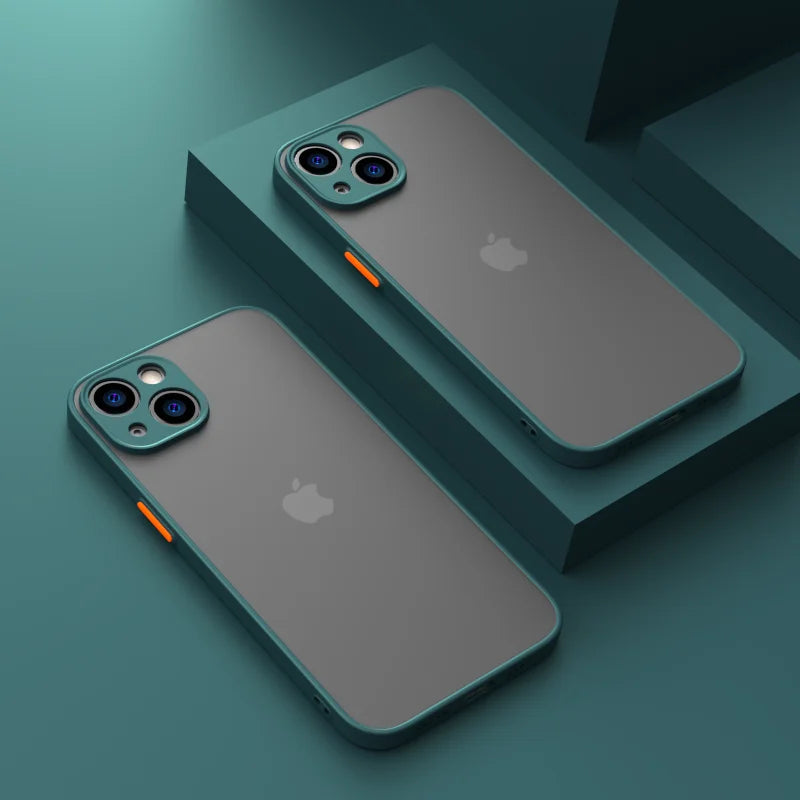 Capa protetora de silicone para iPhone 15, 11, 12, 13 Mini, 14 Pro, XR, XS Max, 7, 8 Plus SE