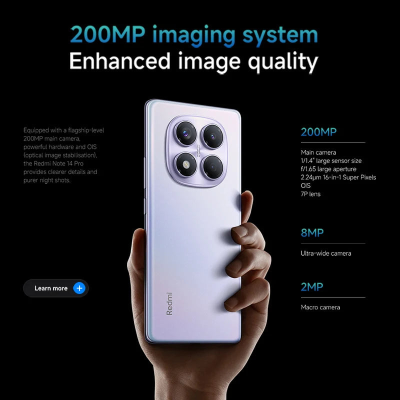 Smartphone Xiaomi Redmi Note 14 Pro 4G 256GB/512GB