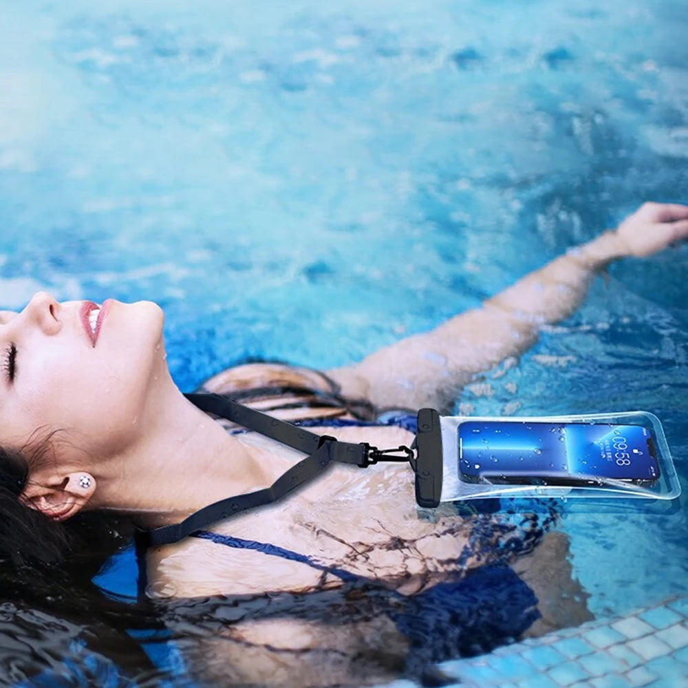Capa de celular à prova d'água para natação, protetora universal subaquática para iPhone 11, 12, 13, 14 Pro Max X