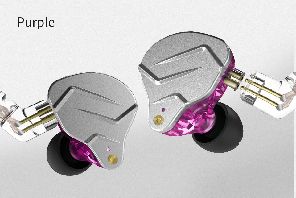 Fones de ouvido KZ ZSN PRO 1BA 1DD com graves de metal HIFI