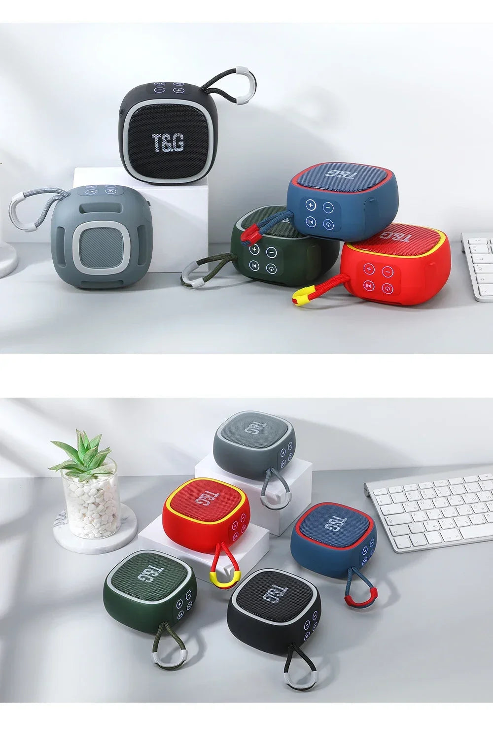 Mini Caixa de Som Bluetooth sem Fio Potente TG659 TWS 5.3