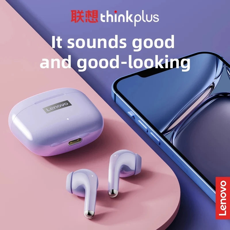 Fones de ouvido Bluetooth sem fio Lenovo LP40Pro