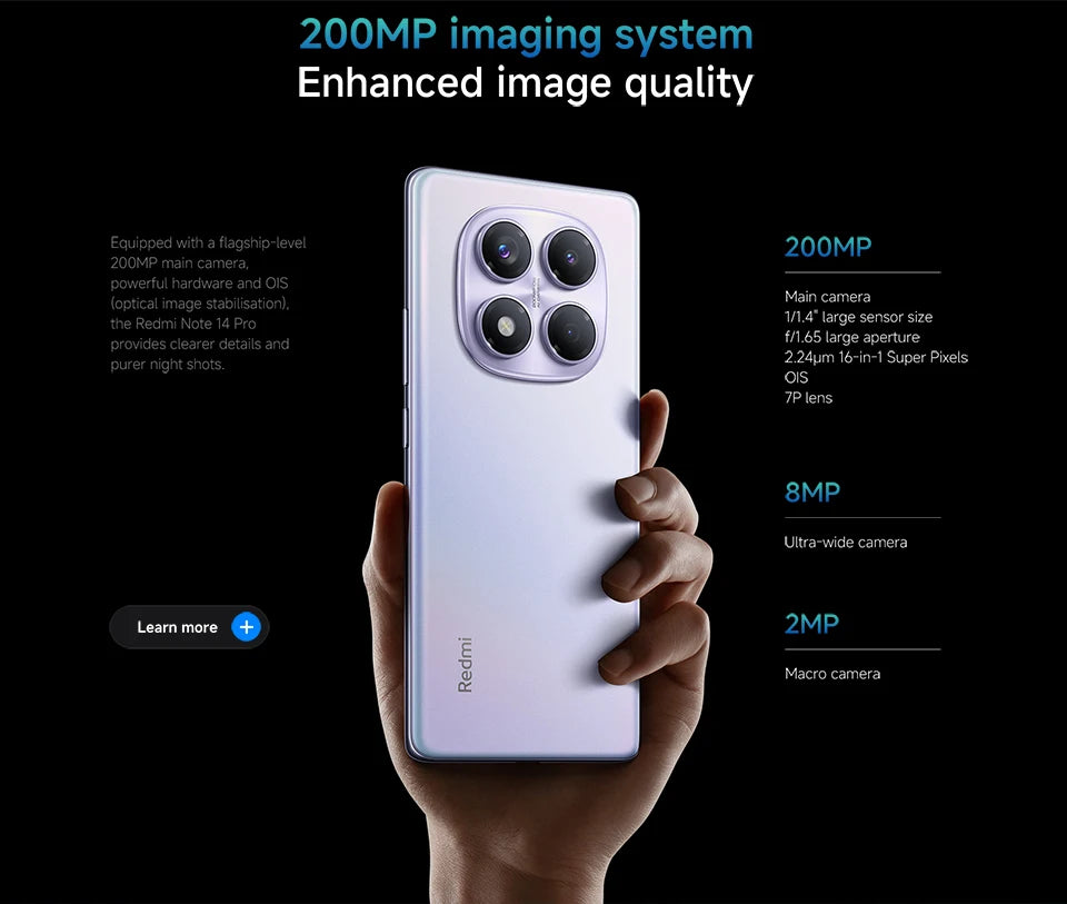 Smartphone Xiaomi Redmi Note 14 Pro 4G 256GB/512GB