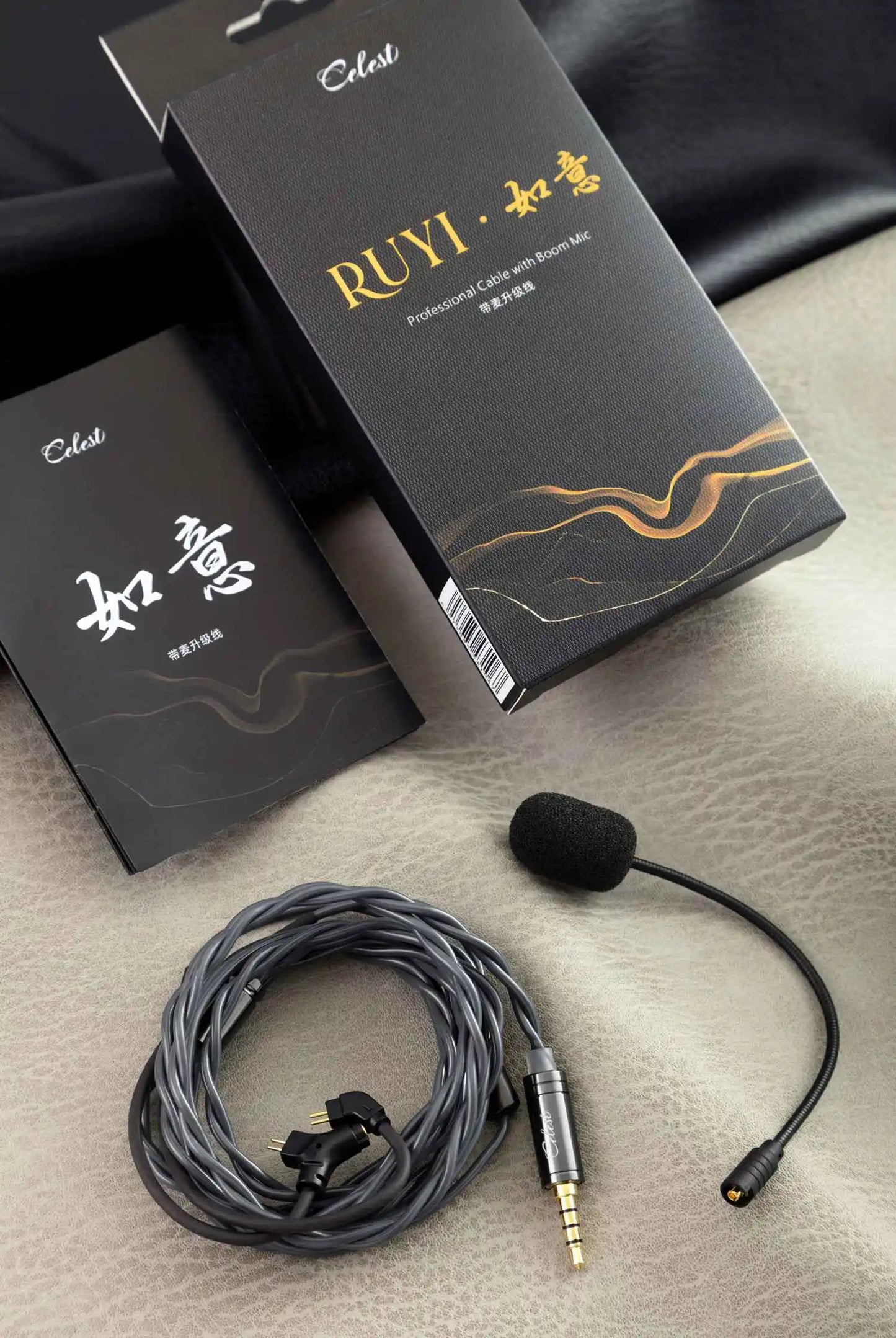 Kinera Celest Ruyi Microfone / fones de ouvido com fio de cabos de transmissão ao vivo