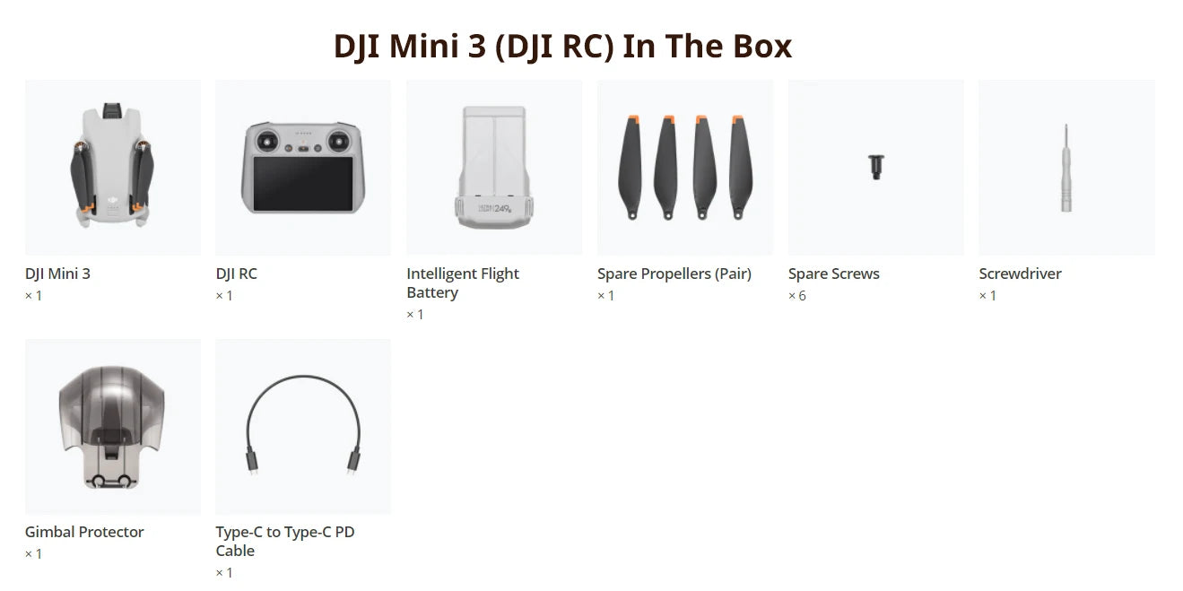 DJI Mini 3 Combo Drone com transmissão de 10 km