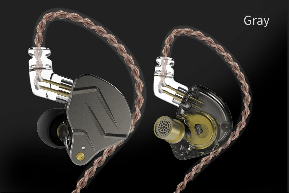 Fones de ouvido KZ ZSN PRO 1BA 1DD com graves de metal HIFI
