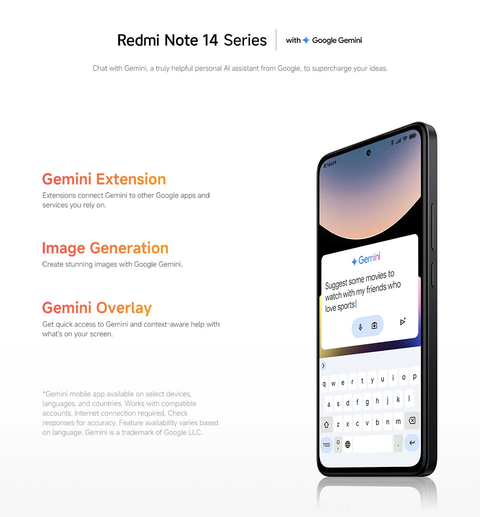 Smartphone Xiaomi Redmi Note 14, 128 GB / 256 GB de ROM, MediaTek Helio G99-Ultra, 33 W, 120 Hz, AMOLED, 108 MP, 5500 mAh
