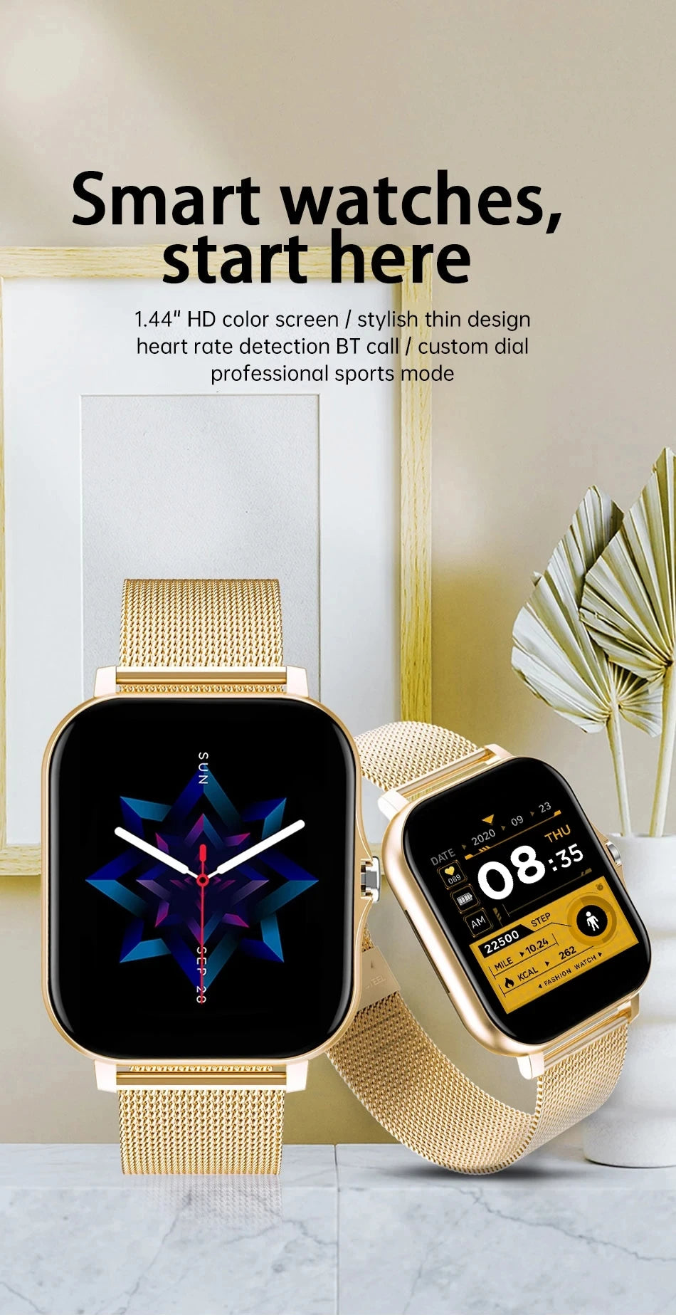 Smartwatch SiMSONLAB 1,44 Polegadas
