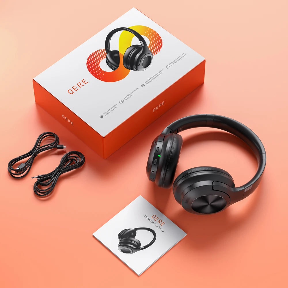 Fone de ouvido bluetooth sem fio QERE E80