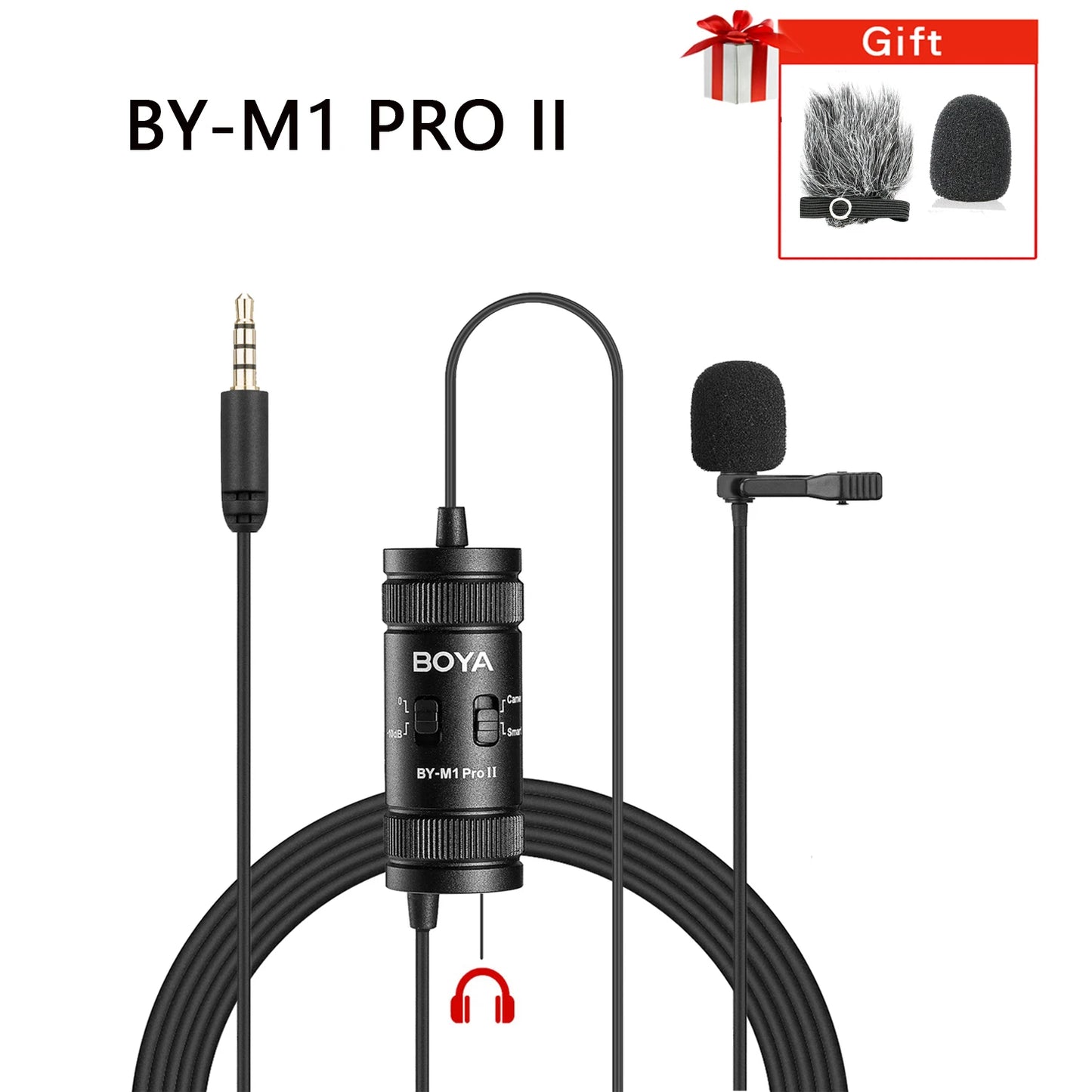 Microfone de lapela condensador BOYA BY-M1