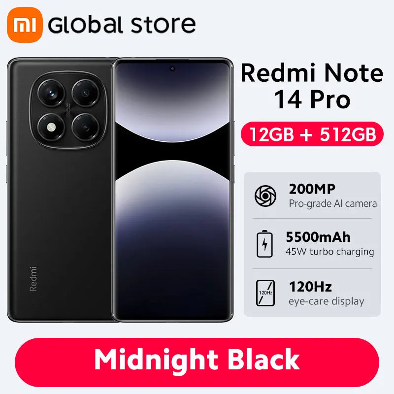 Smartphone Xiaomi Redmi Note 14 Pro 4G 256GB/512GB