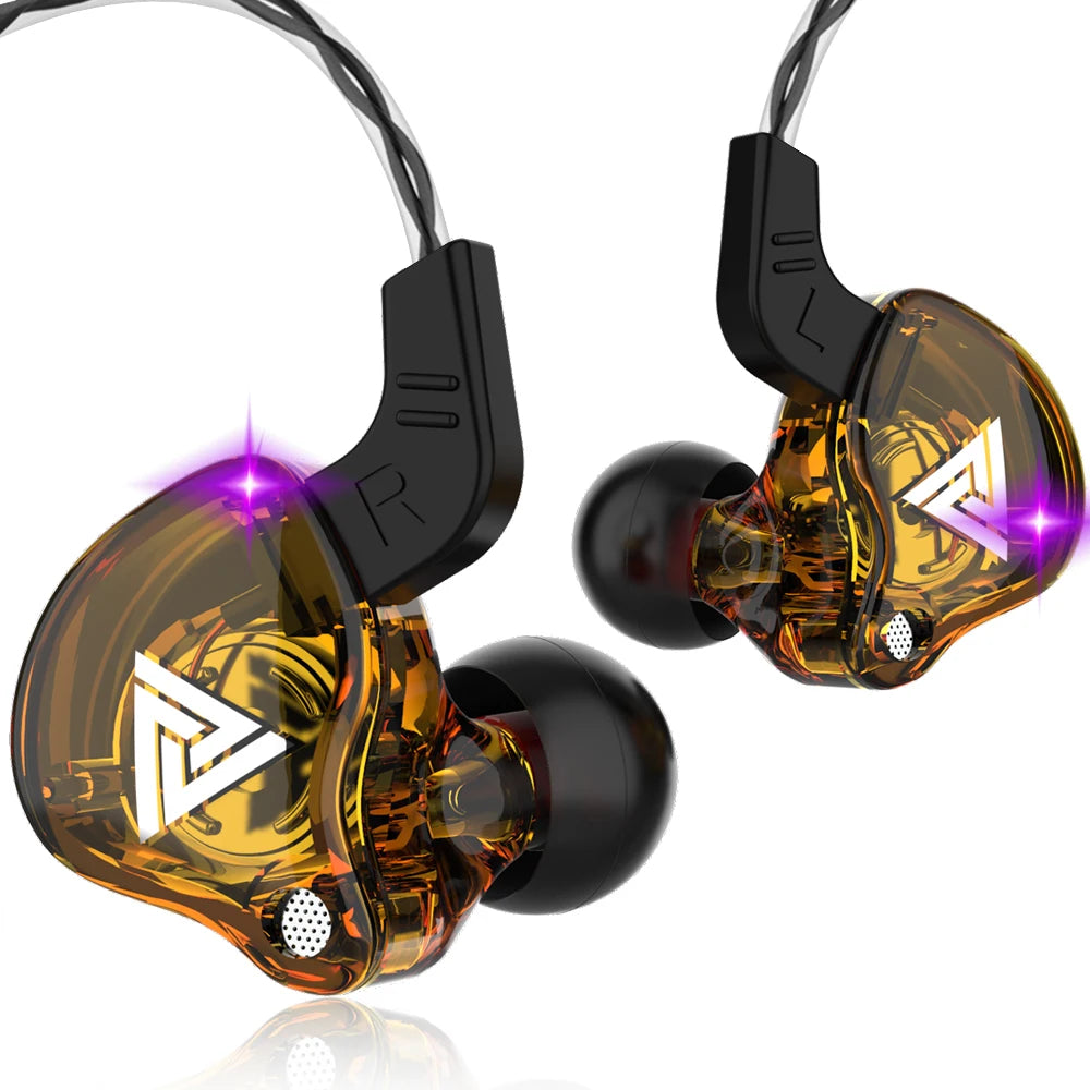Fones de ouvido QKZ AK6 HiFi com fio de 3,5 mm